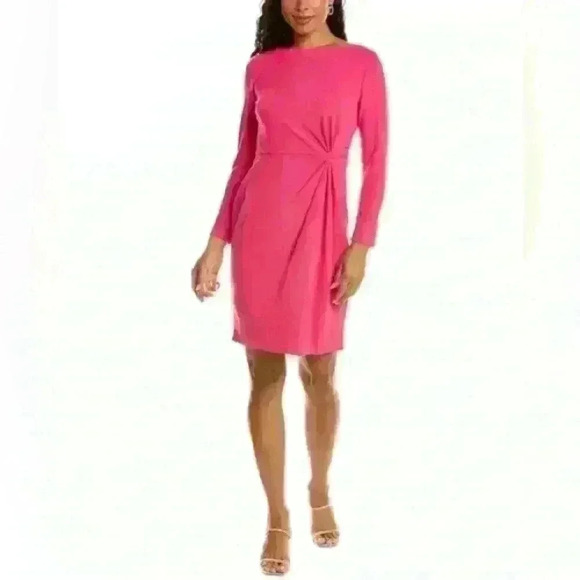 NWT Sz 10 Donna Morgan Mini Dress in pink Item#4W - Picture 1 of 8